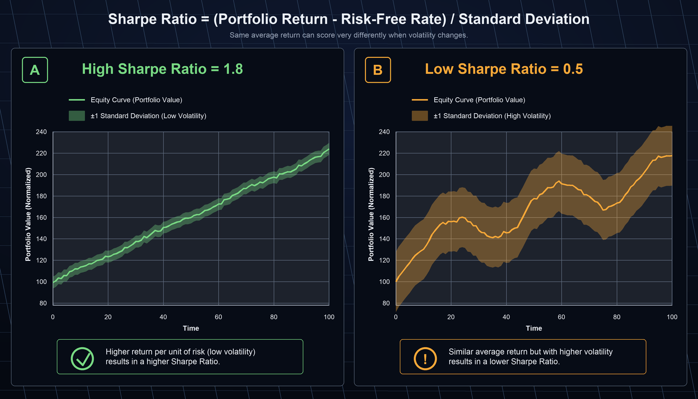 Sharpe Ratio concept diagram
