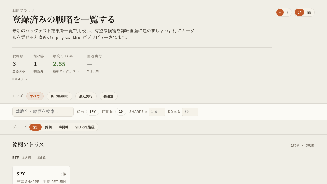 Browse 画面